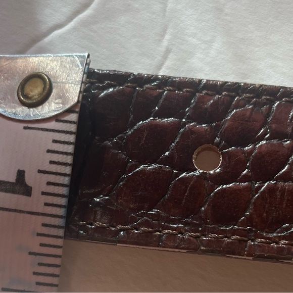 STREETS AHEAD vintage Belt Italian Leather Ornate Silver Hardware main image 9